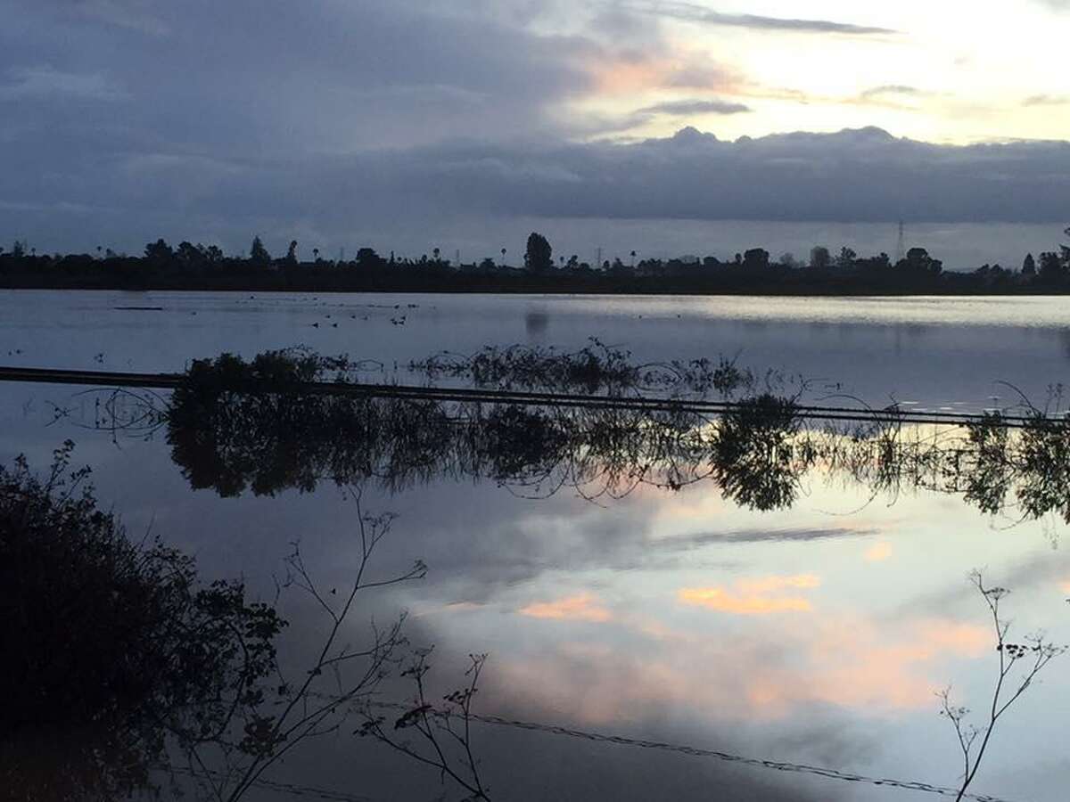 Highway 37 in Novato closed in both directions due to flooding