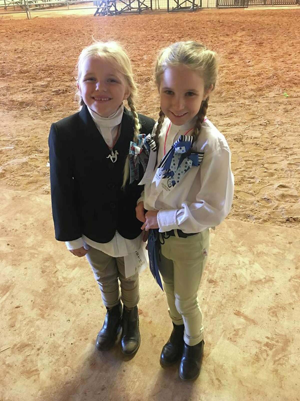 Equestrian show: Blaire Hargesheimer, left and Chloe Vines