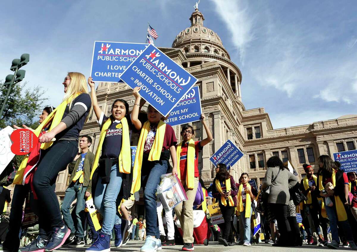 Students from Dallas/Fort Worth Harmony Schools rally at the Capitol in 2017 for school choice. Families in Texas deserve the right — the freedom — to choose the best education for their child.