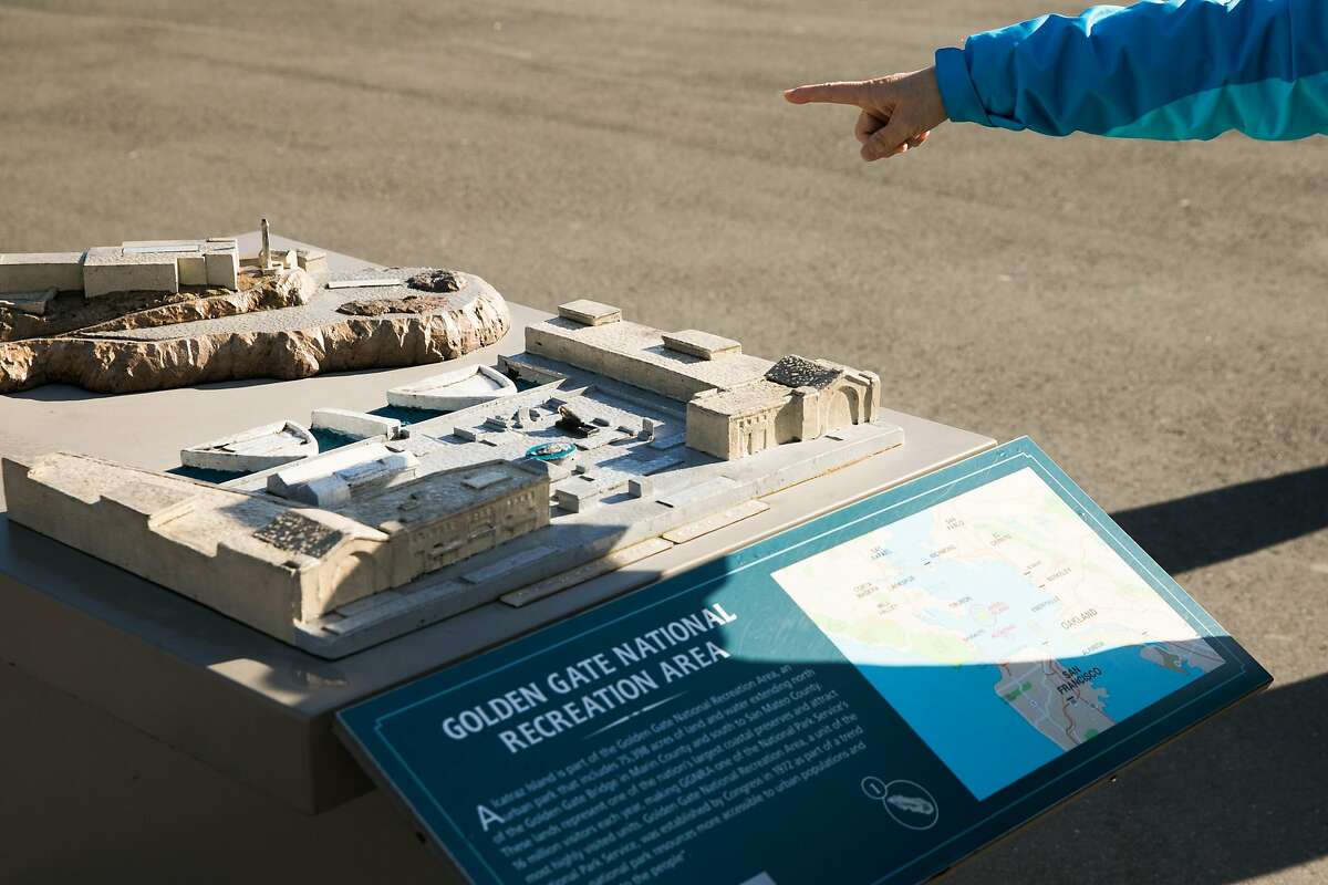 Golden Gate National Recreation Area kiosk with a model of the Piers 31 and 33, also known as Pier 33 1/2 in San Francisco, Calif., Wednesday, January 25, 2017.