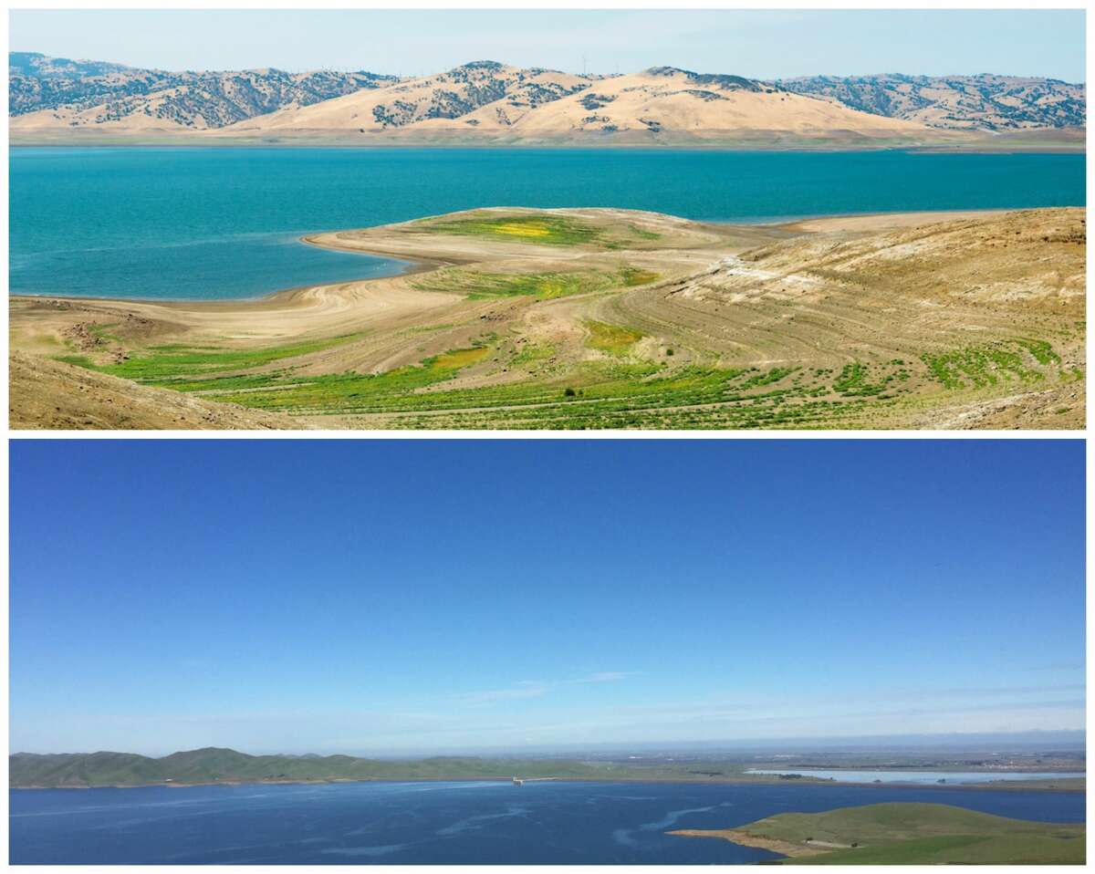 Drought over? Beforeandafter photos show California reservoir's 110