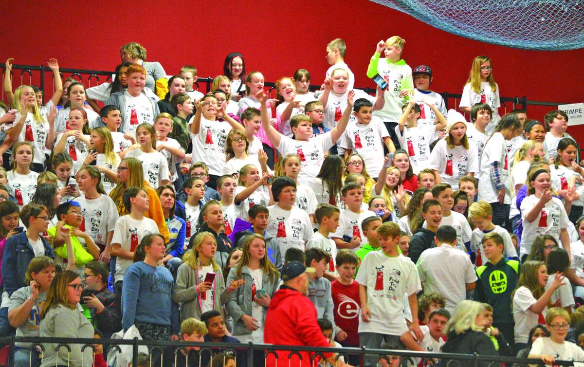 Students cheer during Wednesday's SIUE women's basketball game