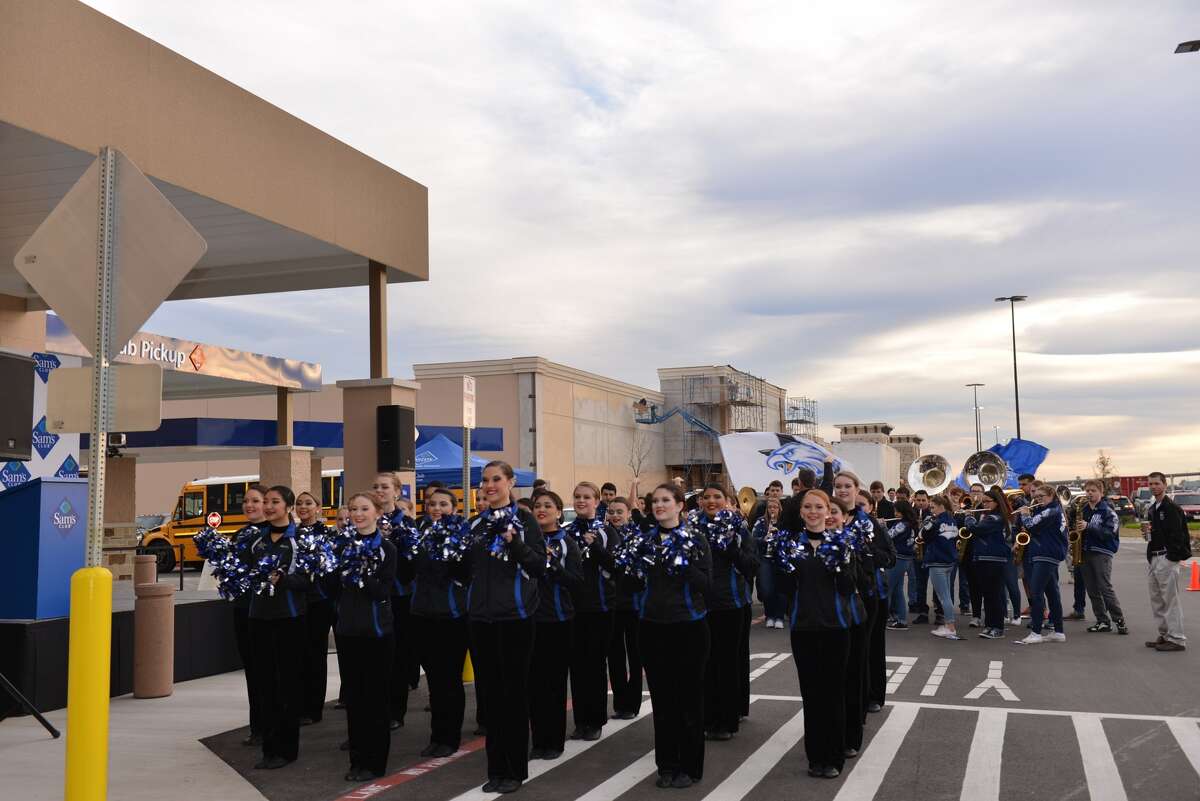 The New Caney High School Band provided entertainment at the grand opening of Sam's Club in Valley Ranch Town Center Thursday, Jan. 26, 2017.