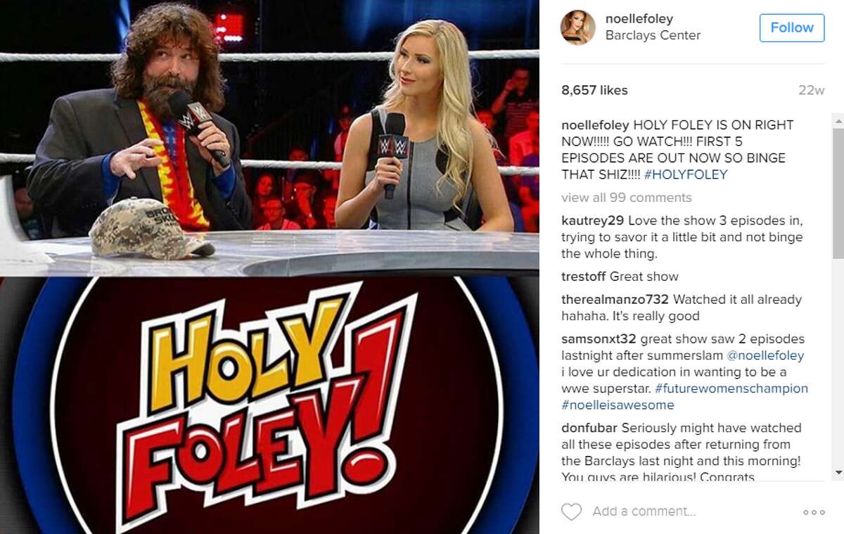 noellefoley: HOLY FOLEY IS ON RIGHT NOW!!!!! GO WATCH!!! FIRST 5 EPISODES ARE OUT NOW SO BINGE THAT SHIZ!!!! #HOLYFOLEY