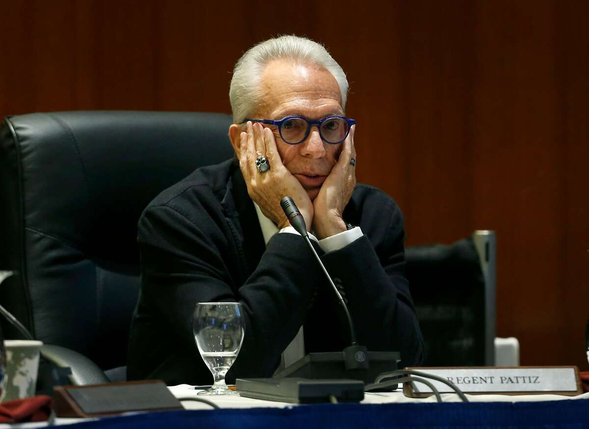 Regent Norman Pattiz participates in a discussion by the UC Board of Regents to raise student tuition fees before the board approved the plan during a meeting at the UCSF Mission Bay campus in San Francisco, Calif. on Thursday, Jan. 26, 2017.