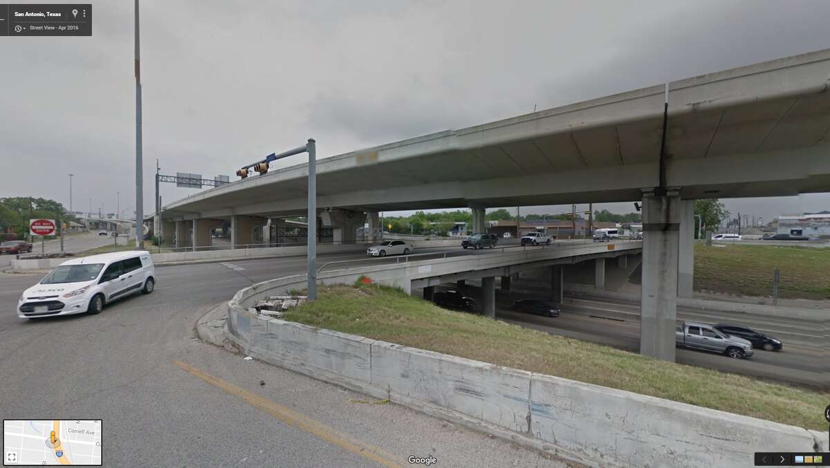 According to the Bexar County Sheriff’s Office, the suspect in a fatal Northwest Side shooting Saturday night later jumped to his death from this Interstate 10 overpass on the West Side.