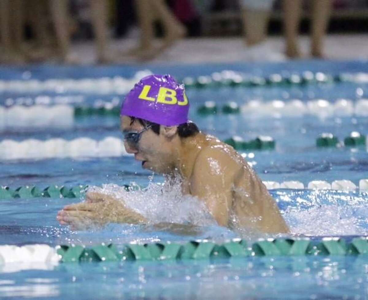 Palacios was named District 29-6A Swimmer of the Meet last weekend.