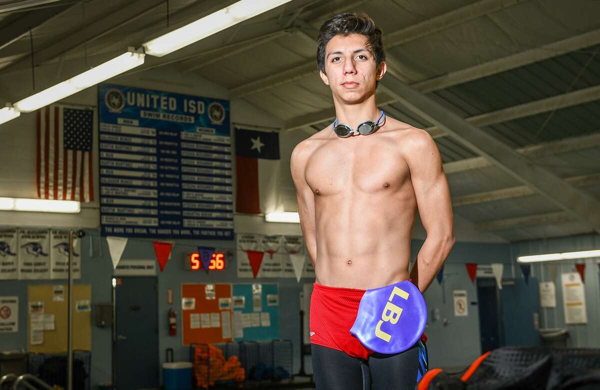 LBJ swimmer Pedro Palacios broke the 100-meter breaststroke record at the District 29-6A meet, finishing with a time of 1:01.60.