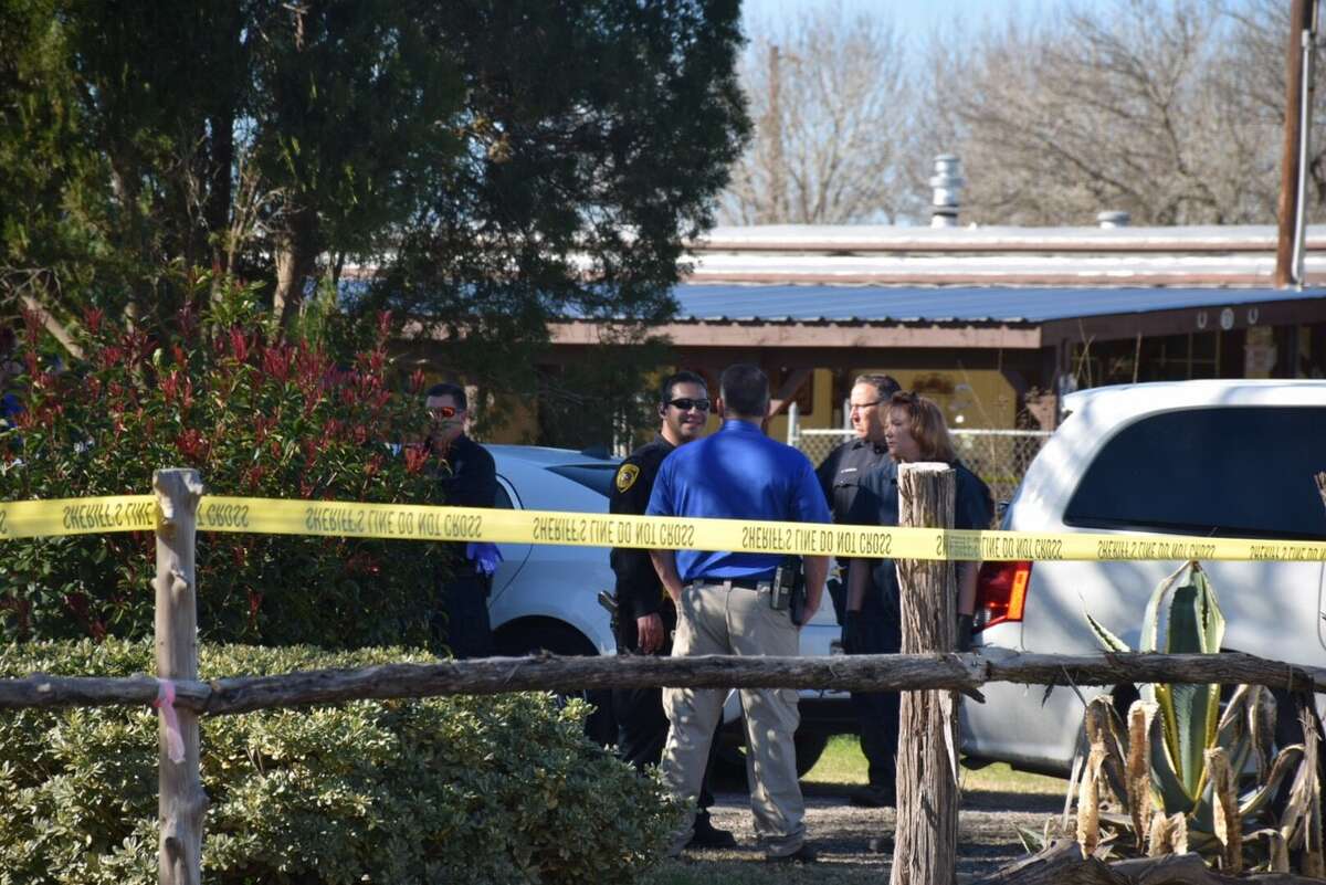 Bexar County deputies investigate a scene on the far Southwest Side Monday, Jan. 30, 2017, where they say someone reported seeing a dead body.  
