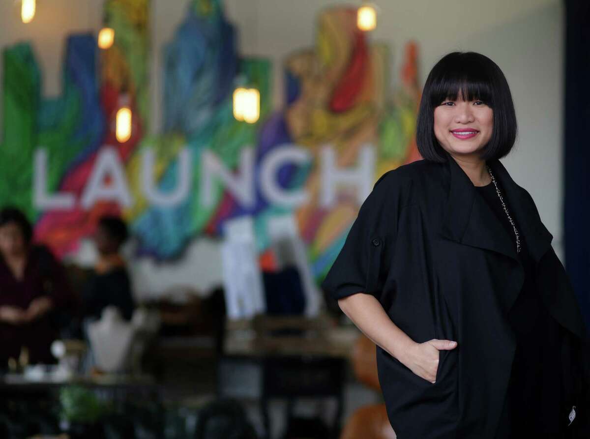 Sydney Dao, owner and founder of the LAUNCH popup store featuring local designers, in Partnership Tower across from the George R. Brown Convention Center, Wednesday, Jan. 25, 2017, in Houston. ( Mark Mulligan / Houston Chronicle )