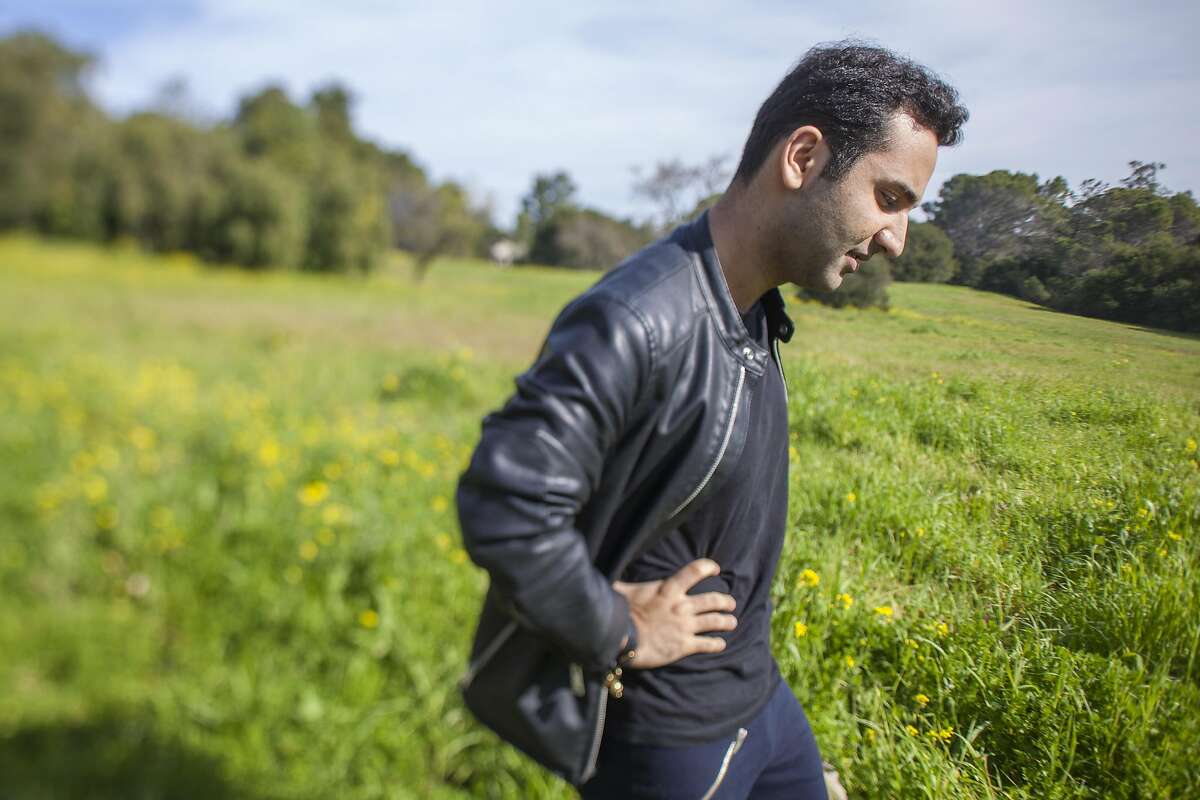 Ramin Ahmari, a third year student at Stanford University, who is a dual citizen of Iran and Germany, says he can't take the chance on leaving the US to visit his ailing mother in Germany with the possibility of not getting back in the the US to finish his schooling, Monday 30 January 2017 in Healdsburg, CA. (Peter DaSilva Special to the Chronicle)