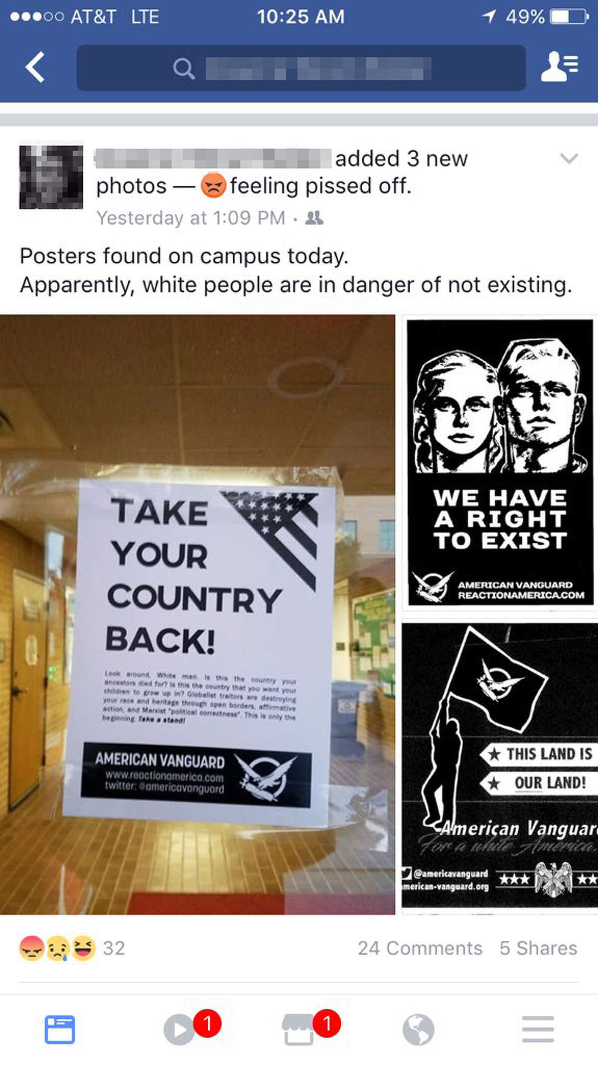 Texas State University officials are looking into a flier posted on campus in January 2017.  