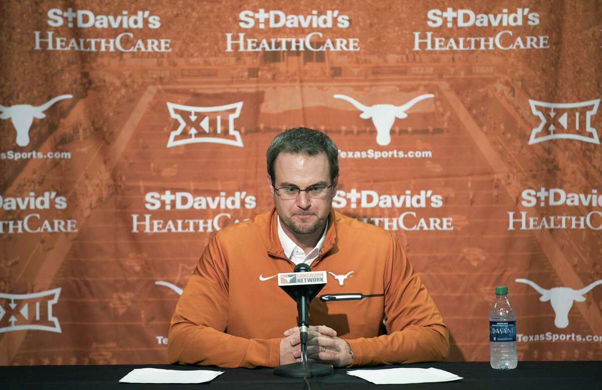 Texas head coach Tom Herman speaks during a press conference on Jan 5, 2017 in Austin.