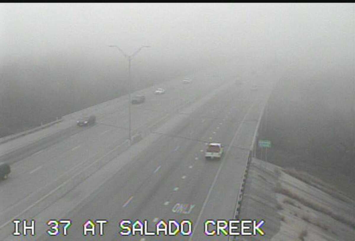 TXDOT traffic cameras along Interstate 37 show dense fog on the highway 10:00 Wednesday morning, Feb. 1, 2017