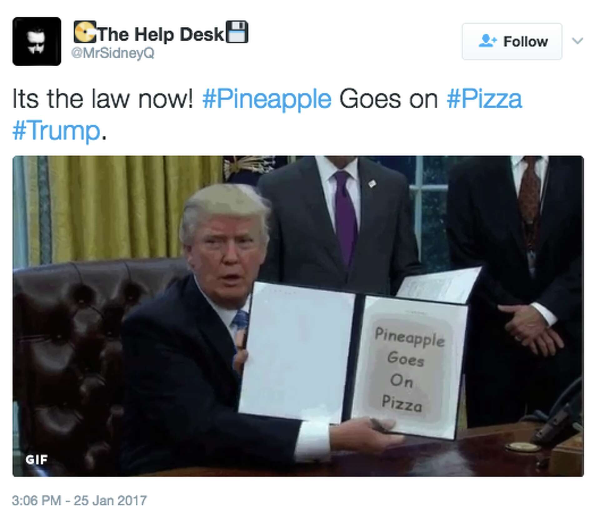 Social media turning Trump's executive orders into memes with hilarious