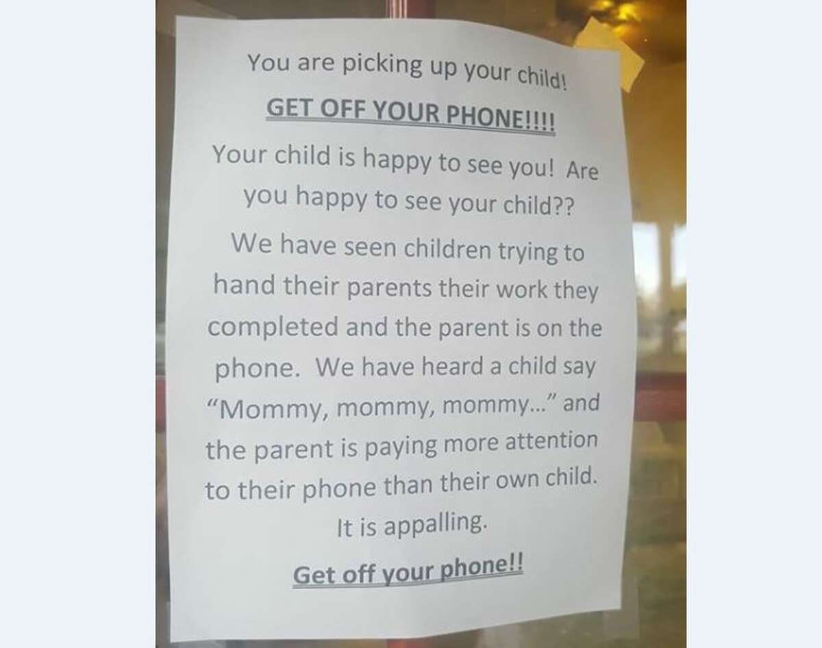 A parent at a Houston-area childcare facility shared a photo of this note to parents. It's since gone viral. >>Click to see day care reports from Houston's Bay Area in 2016.