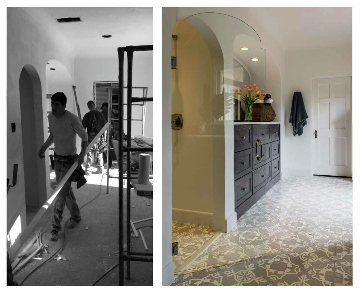 BRADSHAW: Before and after of an Olmos Park master bath renovation by Julie Bradshaw.