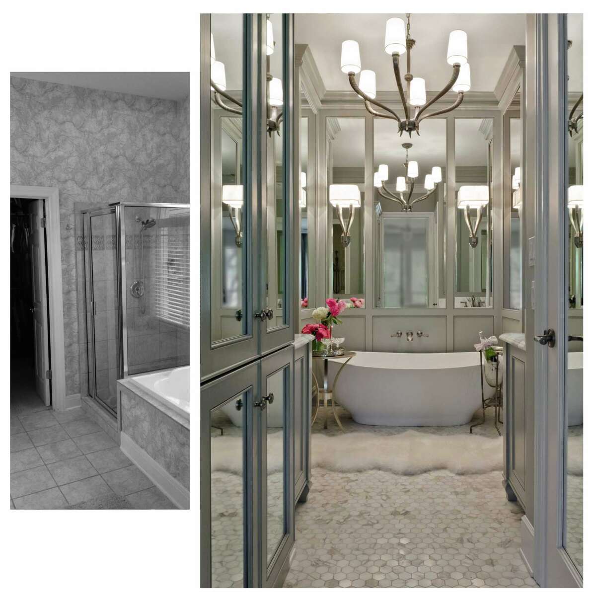 BRADSHAW: Before and after of a master bath renovation by Julie Bradshaw.