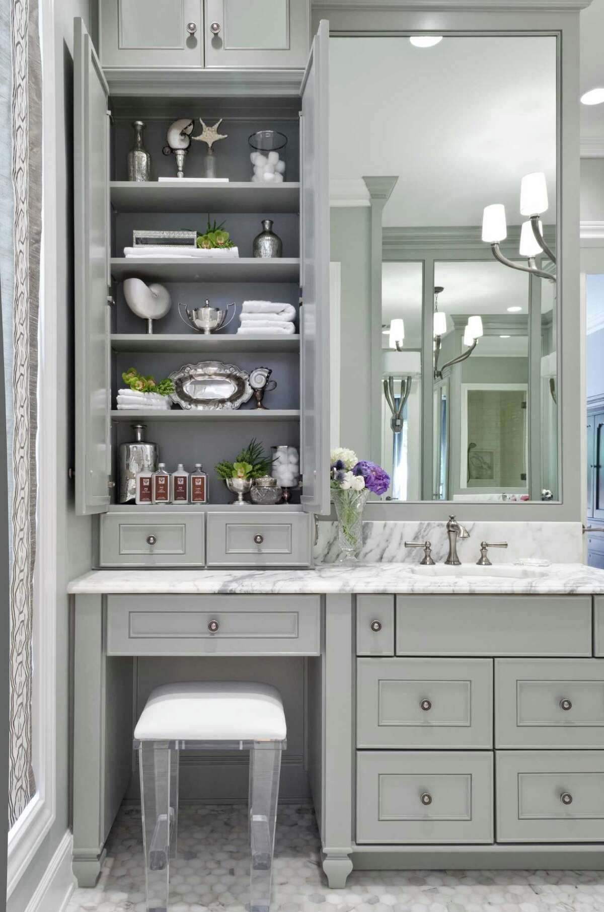 BRADSHAW: A dressing area of a master bath by Julie Bradshaw.