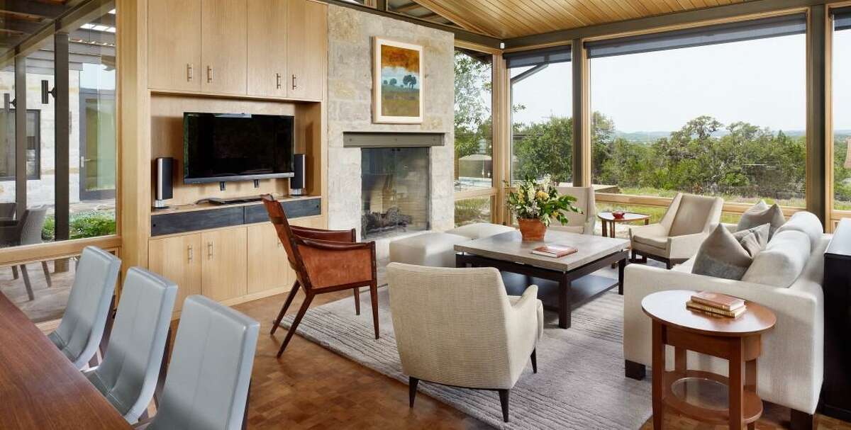 BAXTER: The living room of the LEED Platinum house.