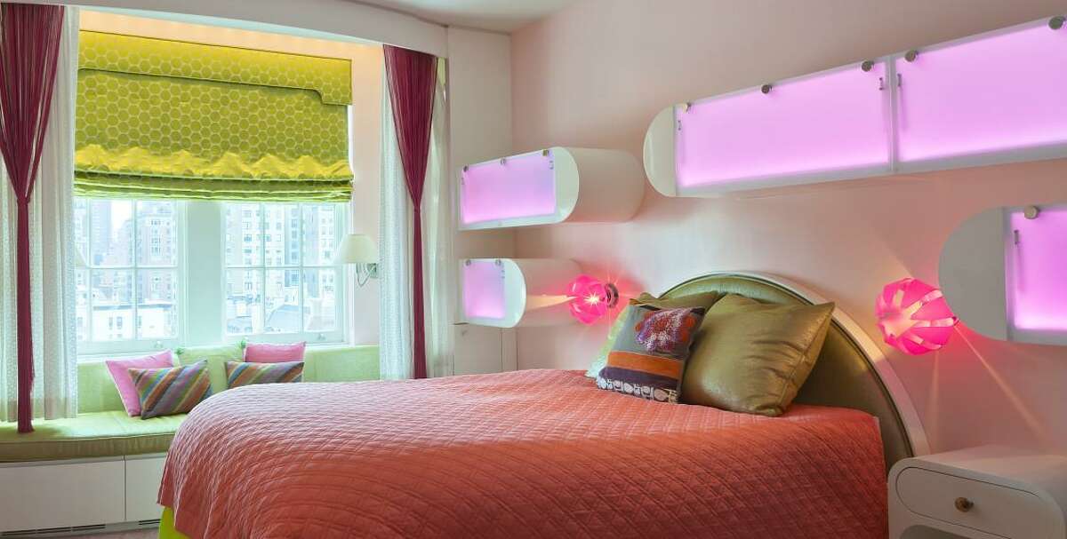 BAXTER: A bedroom by Debbie Baxter in a Manhattan apartment.