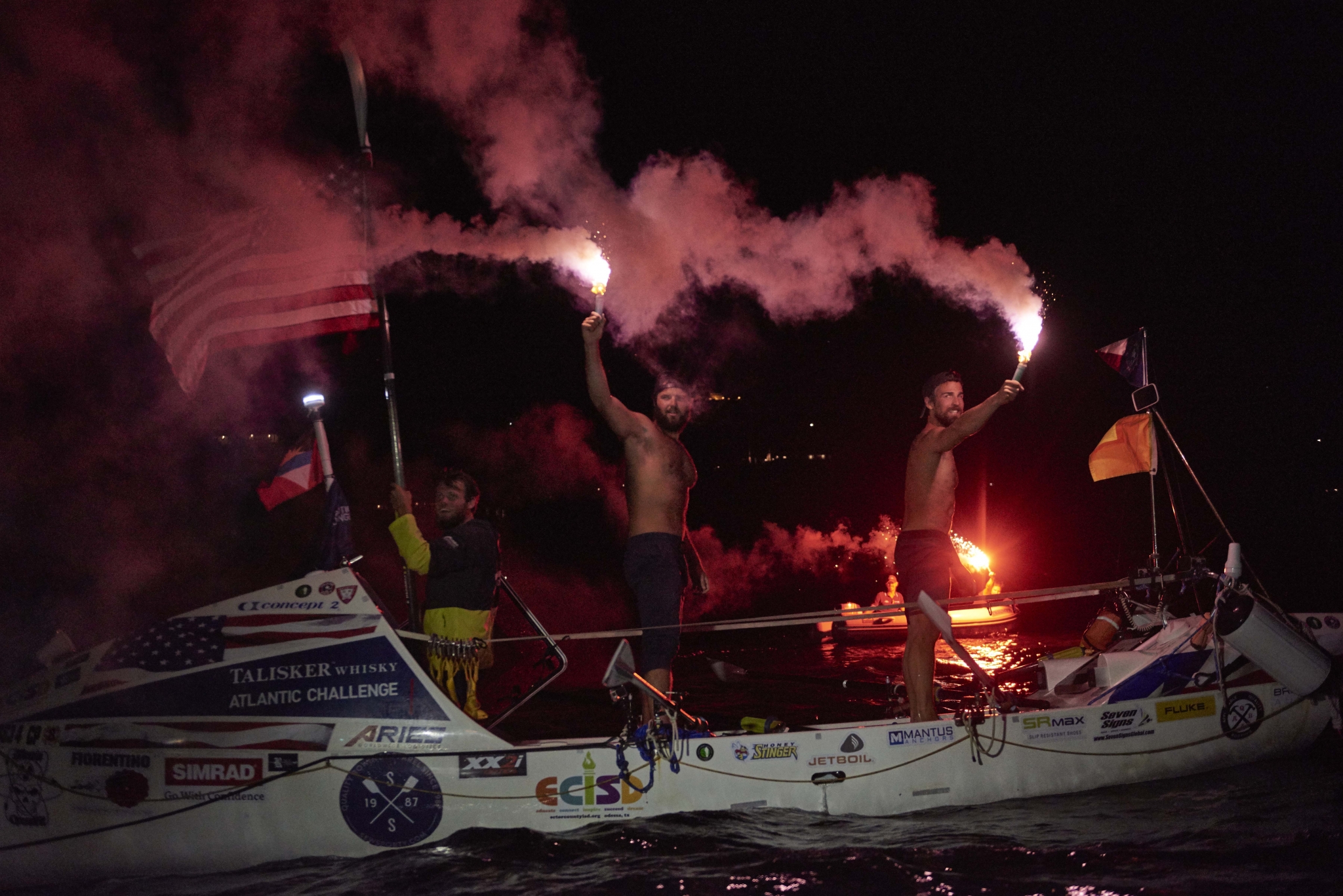 First Texas rowboat crew to complete 3,000-mile Atlantic race crosses ...