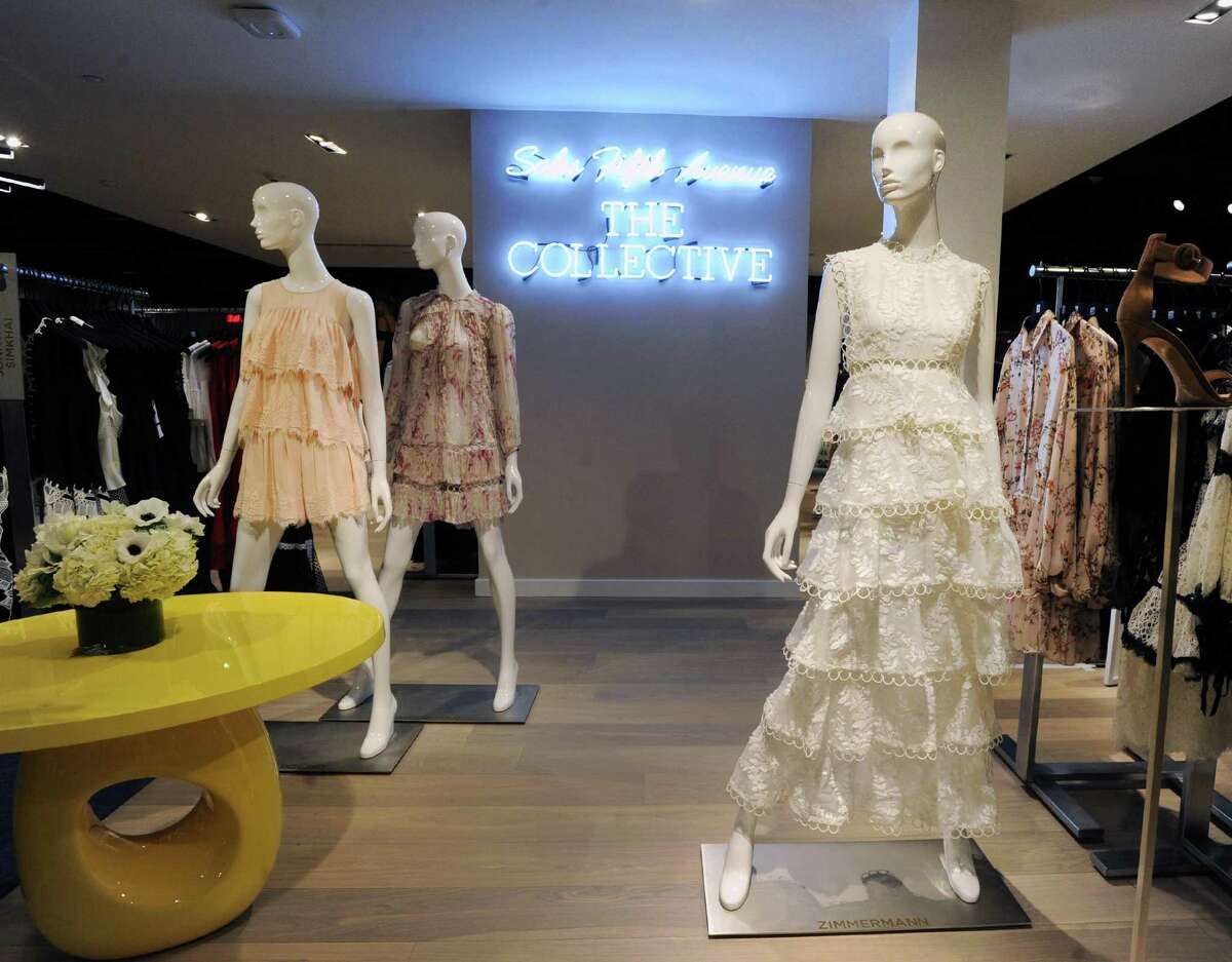 The celebration and media tour of the new Saks Fifth Avenue specialty store, The Collective, at 200 Greenwich Ave., Greenwich, Conn., Wednesday night, Feb. 1, 2017. The new specialty store format is a 2-level 14,000 square foot store and according to Sak's executives is part of a rebranding of the company's comtemporary retail business. Saks Fifth Avenue is a luxury retailer.