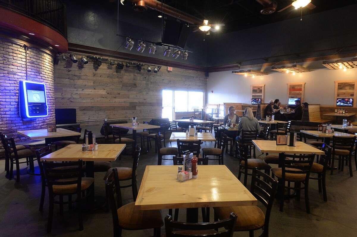 New tabletops and seating reflect the contemporary decor that is among the many changes taking place throughout Madison's on Dowlen. Photo taken Thursday, January 26, 2017 Kim Brent/The Enterprise