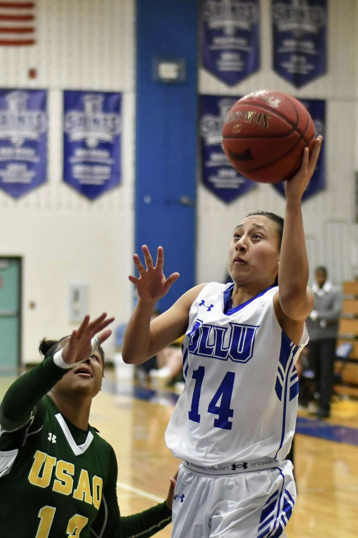 Our Lady of the Lake's Julia Rendon, a junior shooting guard, ranks first nationally in NAIA Division I in total 3-pointers made and first in 3-pointers made per game (3.5).