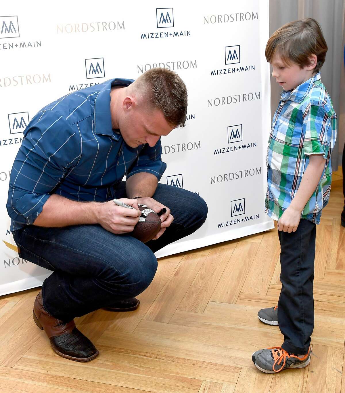 Texans J J Watt Unveils Signature Reebok Shoe