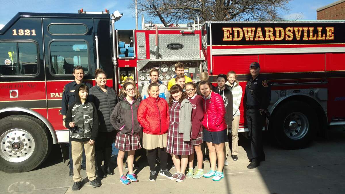 St. Mary's with the Edwardsville Fire Department.