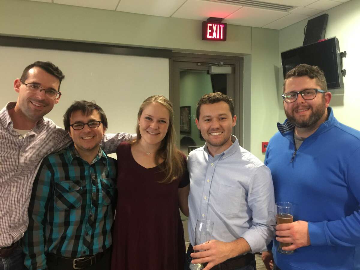 Brews & Beethoven: Edward McPherson, from left, Douglas Whitman, Claire Nelson, Miles Oschner and Bryce Swinford