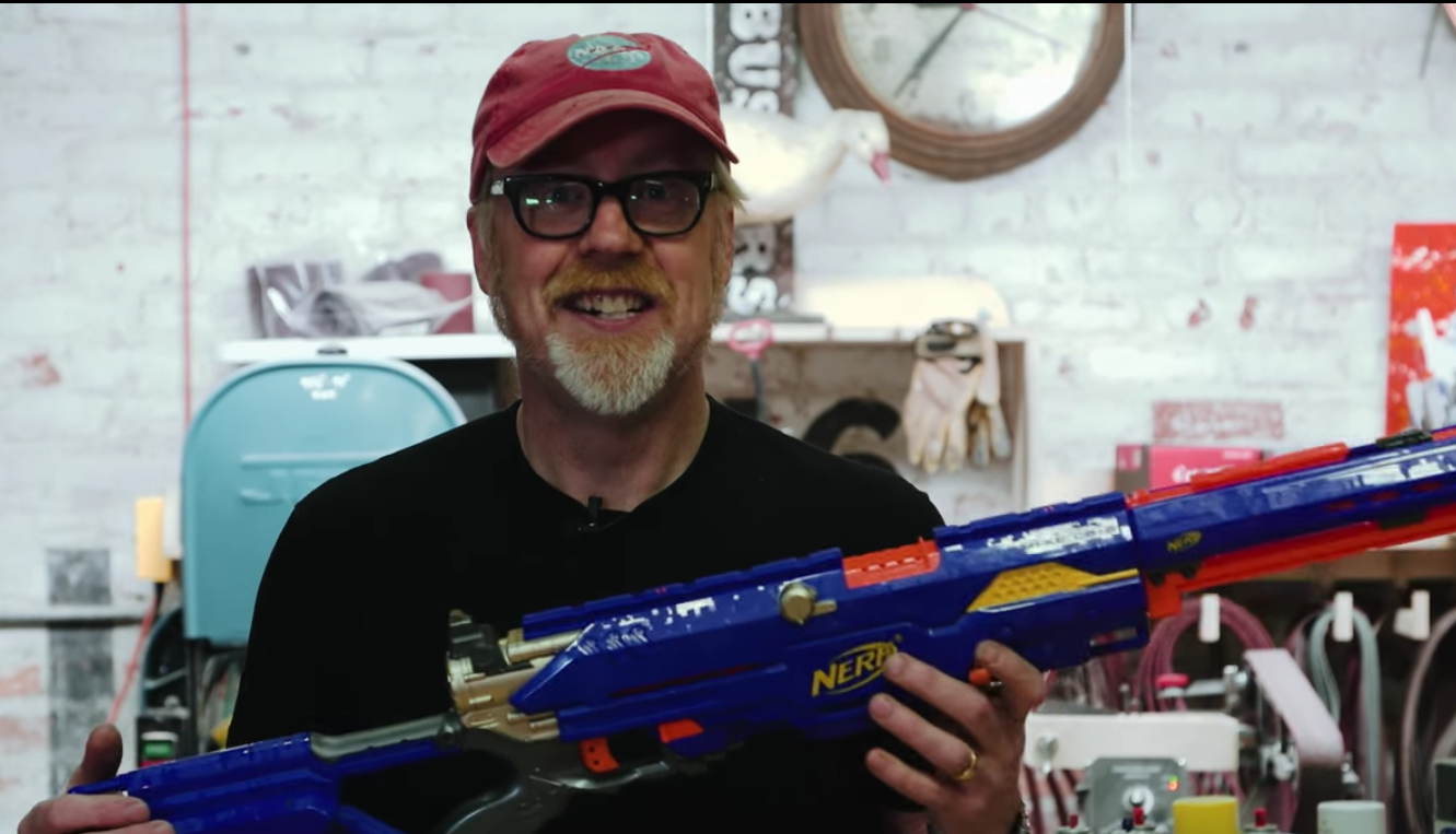 Watch Adam Savage Build the Nerf Sniper Mod of Your Dreams