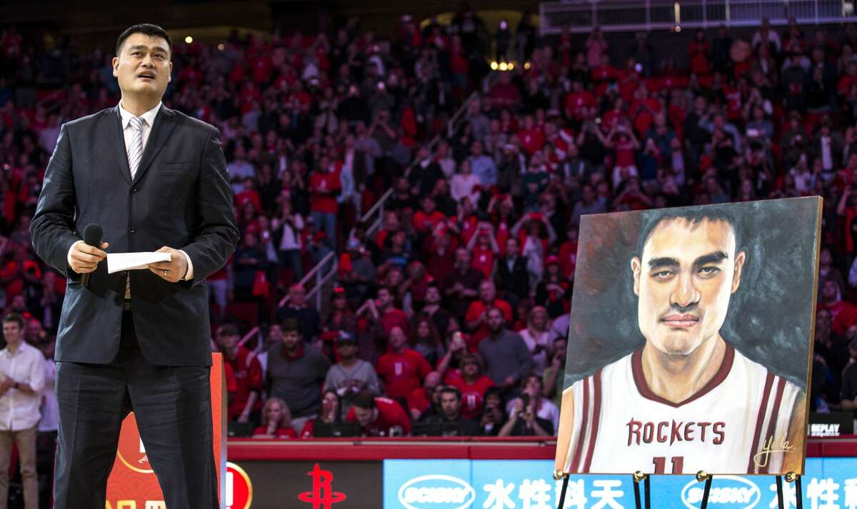 Yao Ming Jersey Retirement