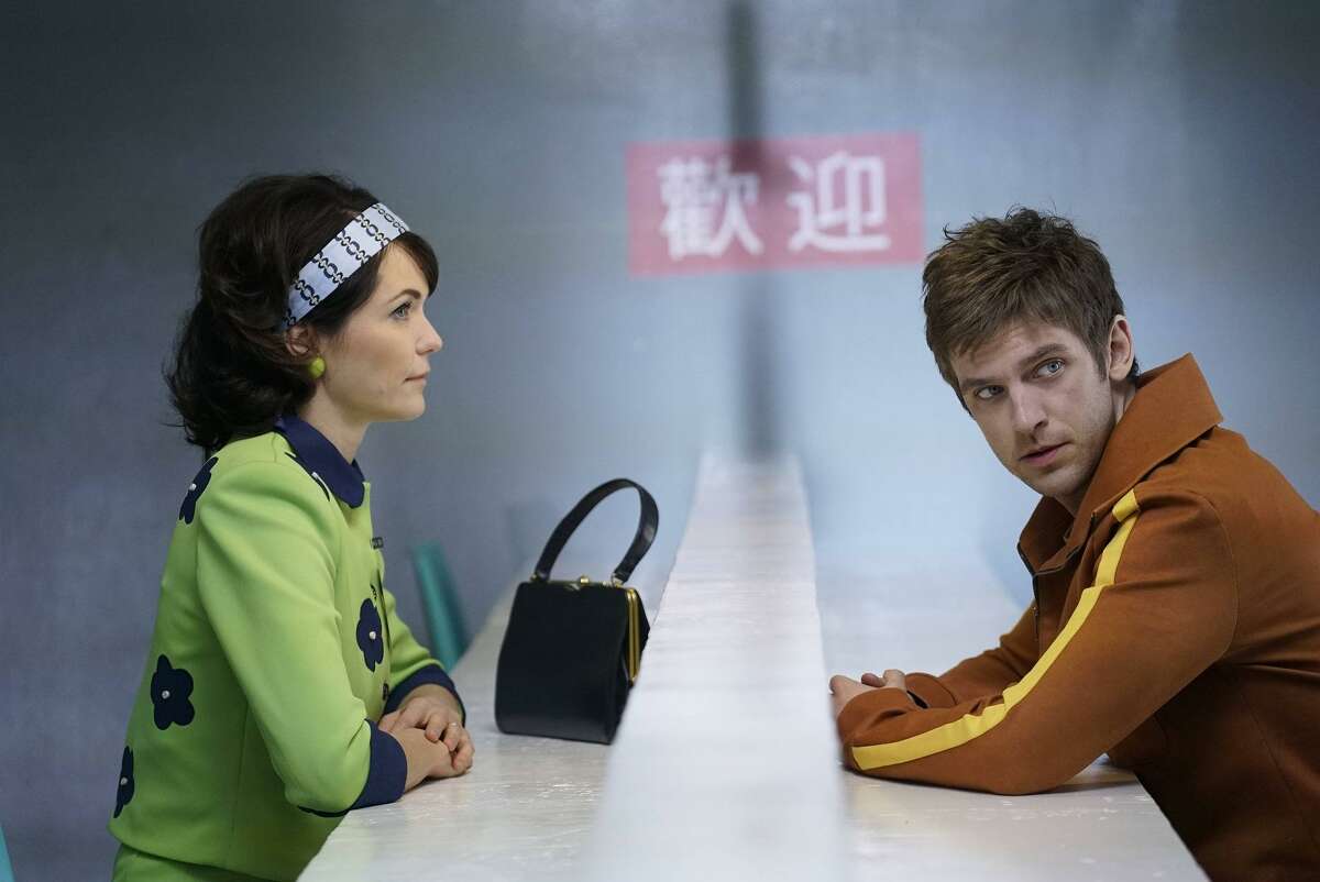 Katie Aselton plays Amy and Dan Stevens is David Haller in “Legion,” based on the Marvel comic book character.