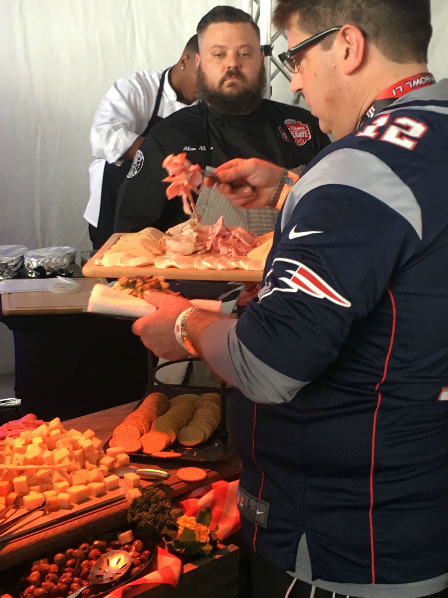 A peek inside Guy Fieri's $700 Super Bowl tailgate part