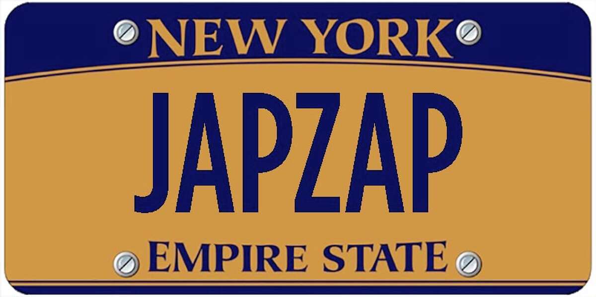 A sampling of personalized plates not allowed by New York's Department of Motor Vehicles. The list is updated periodically by state officials.