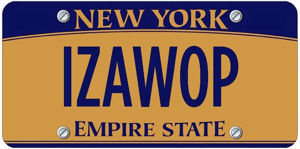 A sampling of personalized plates not allowed by New York's Department of Motor Vehicles. The list is updated periodically by state officials.