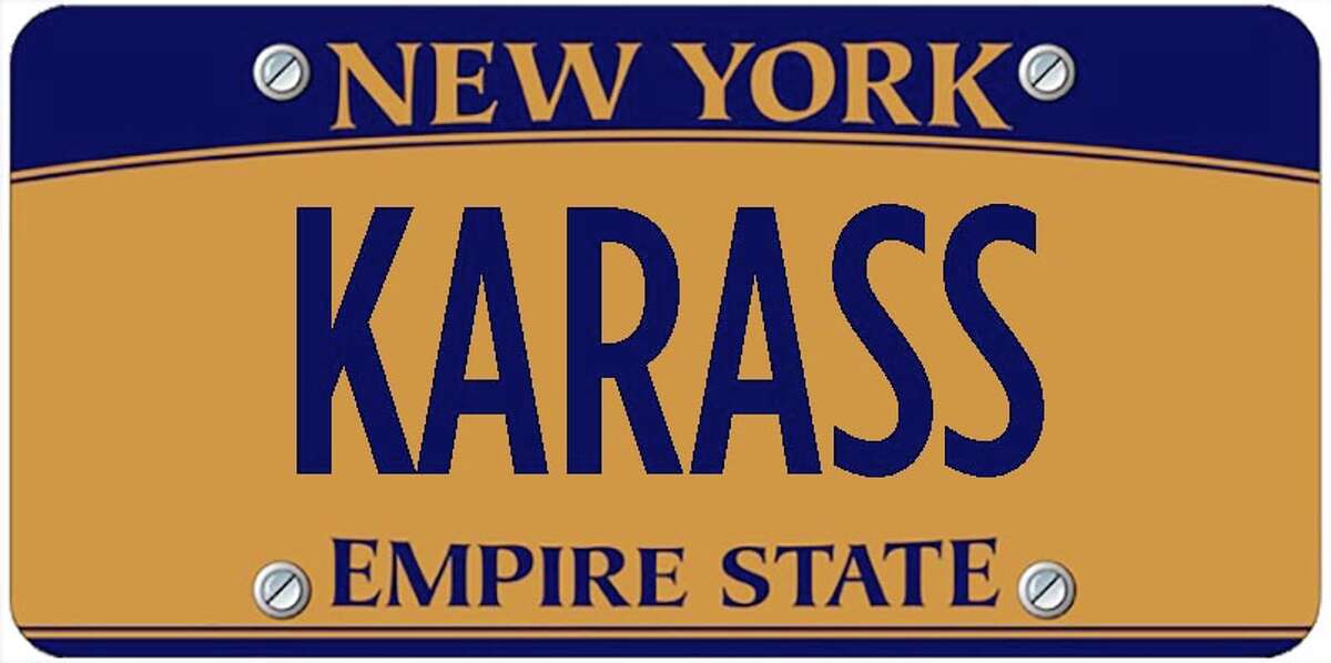 A sampling of personalized plates not allowed by New York's Department of Motor Vehicles. The list is updated periodically by state officials.