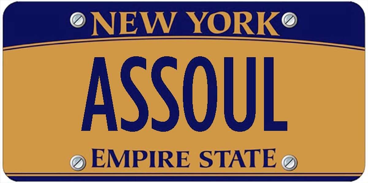 A sampling of personalized plates not allowed by New York's Department of Motor Vehicles. The list is updated periodically by state officials.