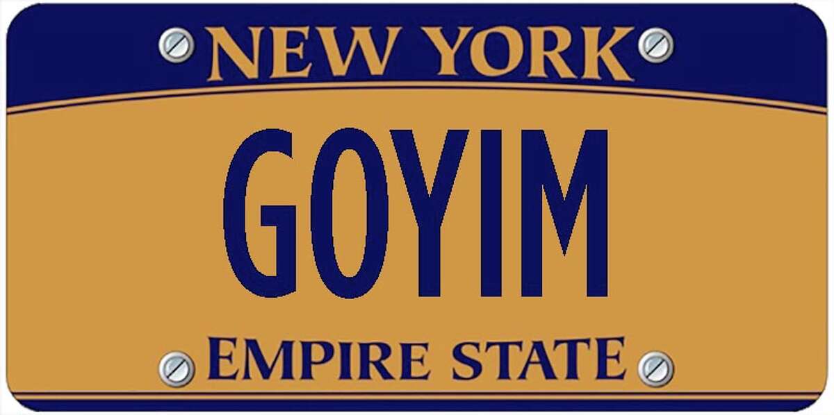 A sampling of personalized plates not allowed by New York's Department of Motor Vehicles. The list is updated periodically by state officials.