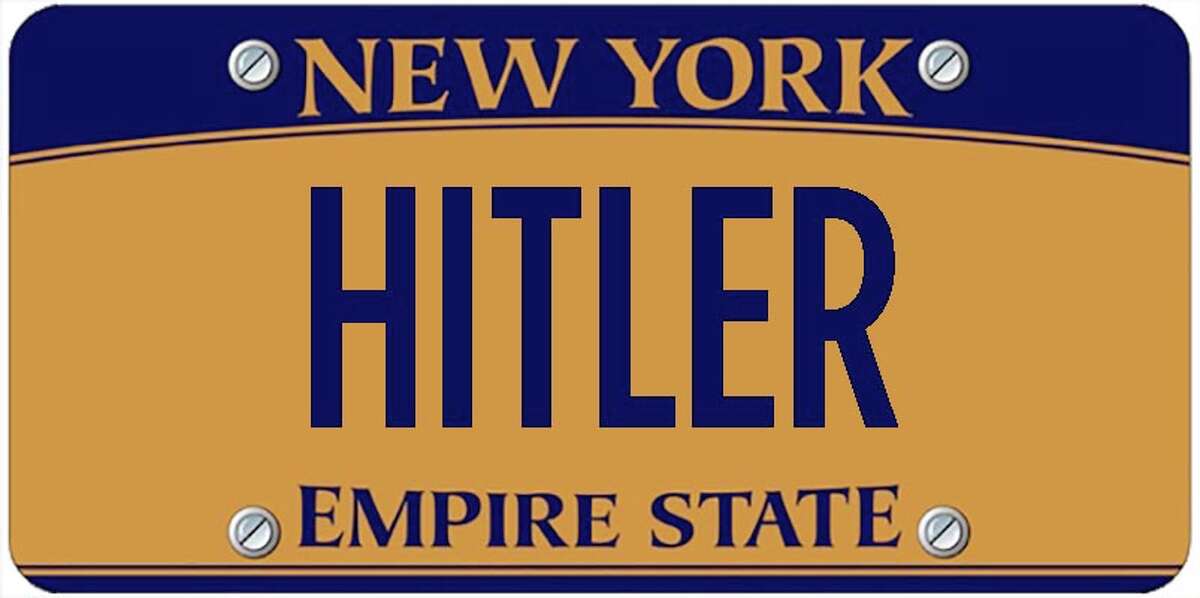 A sampling of personalized plates not allowed by New York's Department of Motor Vehicles. The list is updated periodically by state officials.