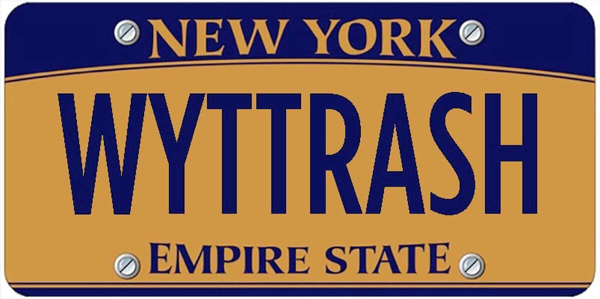 A sampling of personalized plates not allowed by New York's Department of Motor Vehicles. The list is updated periodically by state officials.