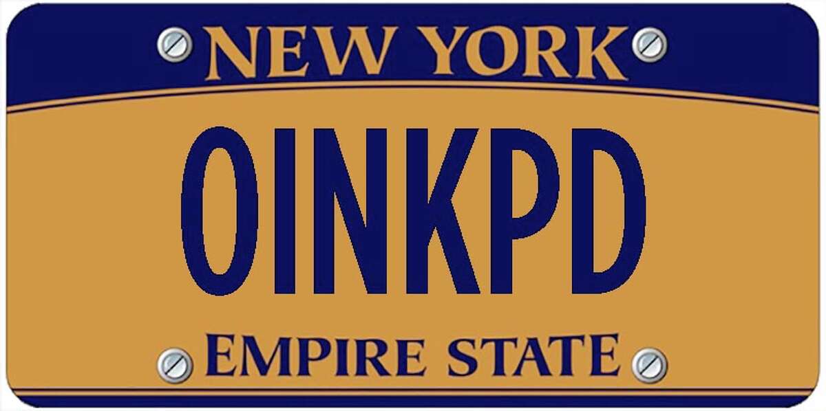 A sampling of personalized plates not allowed by New York's Department of Motor Vehicles. The list is updated periodically by state officials.