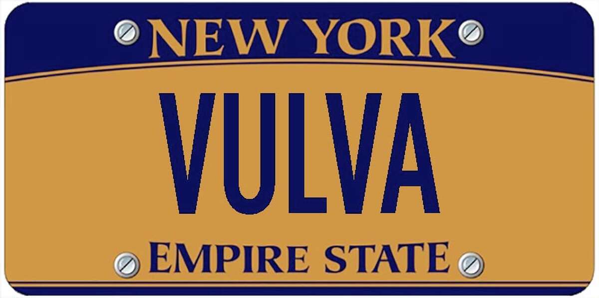 A sampling of personalized plates not allowed by New York's Department of Motor Vehicles. The list is updated periodically by state officials.
