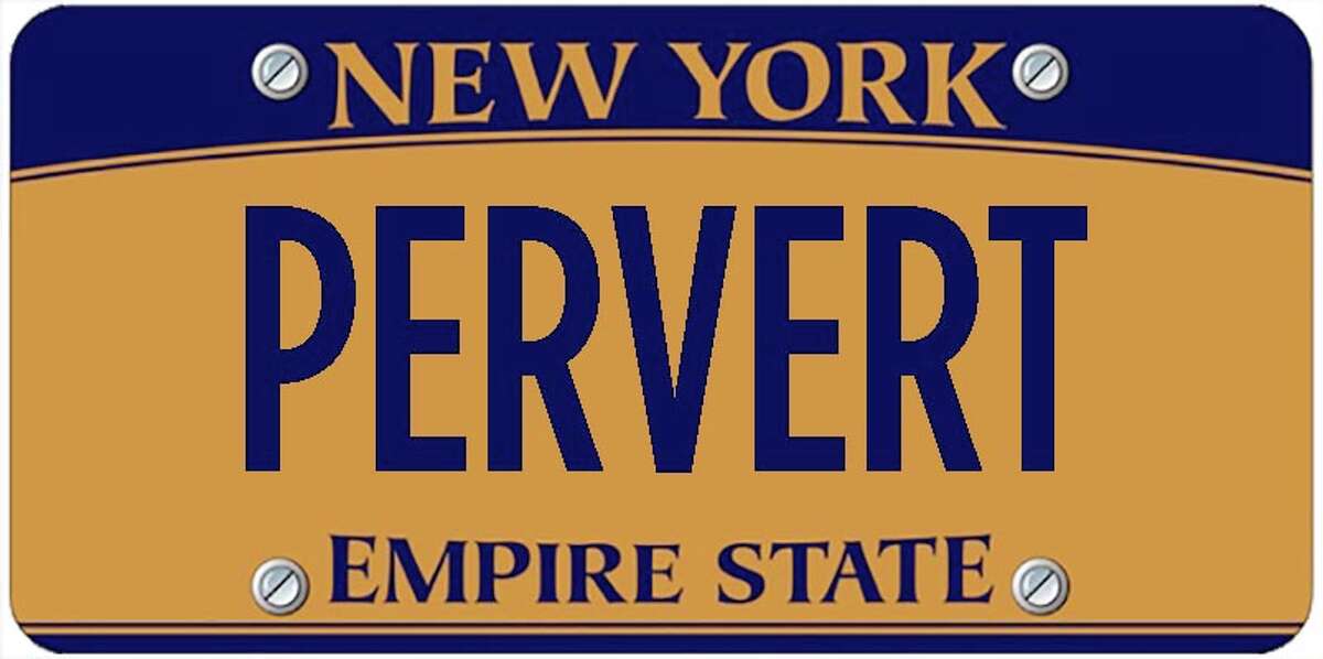 A sampling of personalized plates not allowed by New York's Department of Motor Vehicles. The list is updated periodically by state officials.