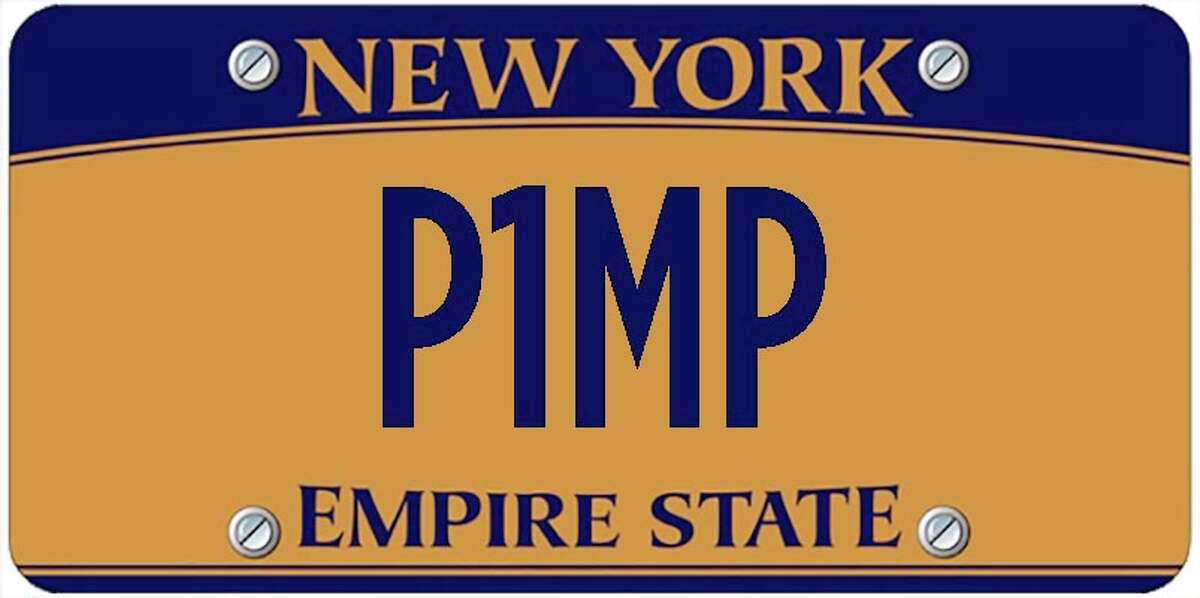 A sampling of personalized plates not allowed by New York's Department of Motor Vehicles. The list is updated periodically by state officials.