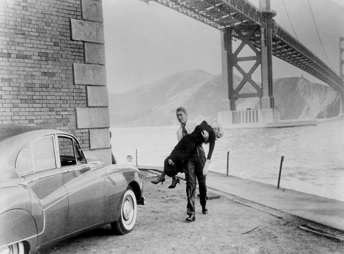 James Stewart and Kim Novak in Vertigo 1958