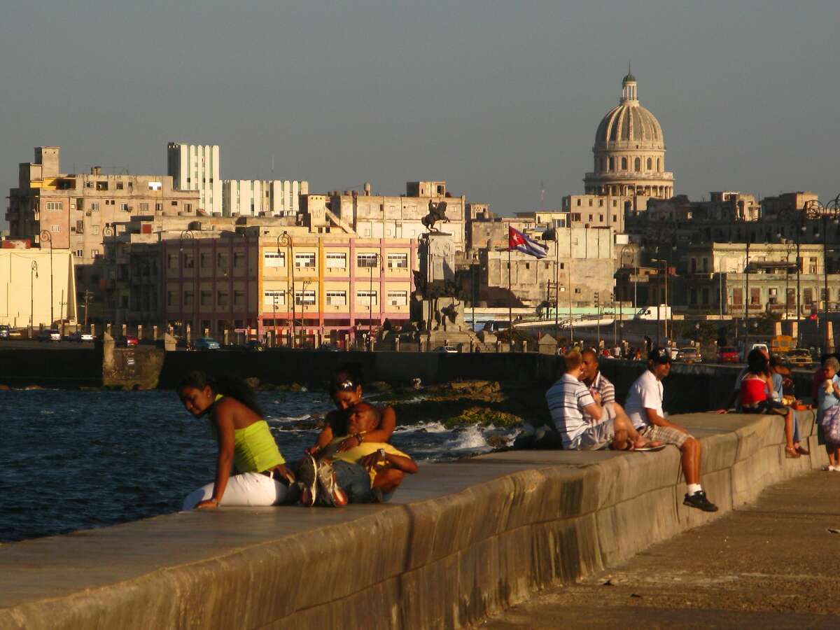 The waterfront Malecon in Havana, Cuba.