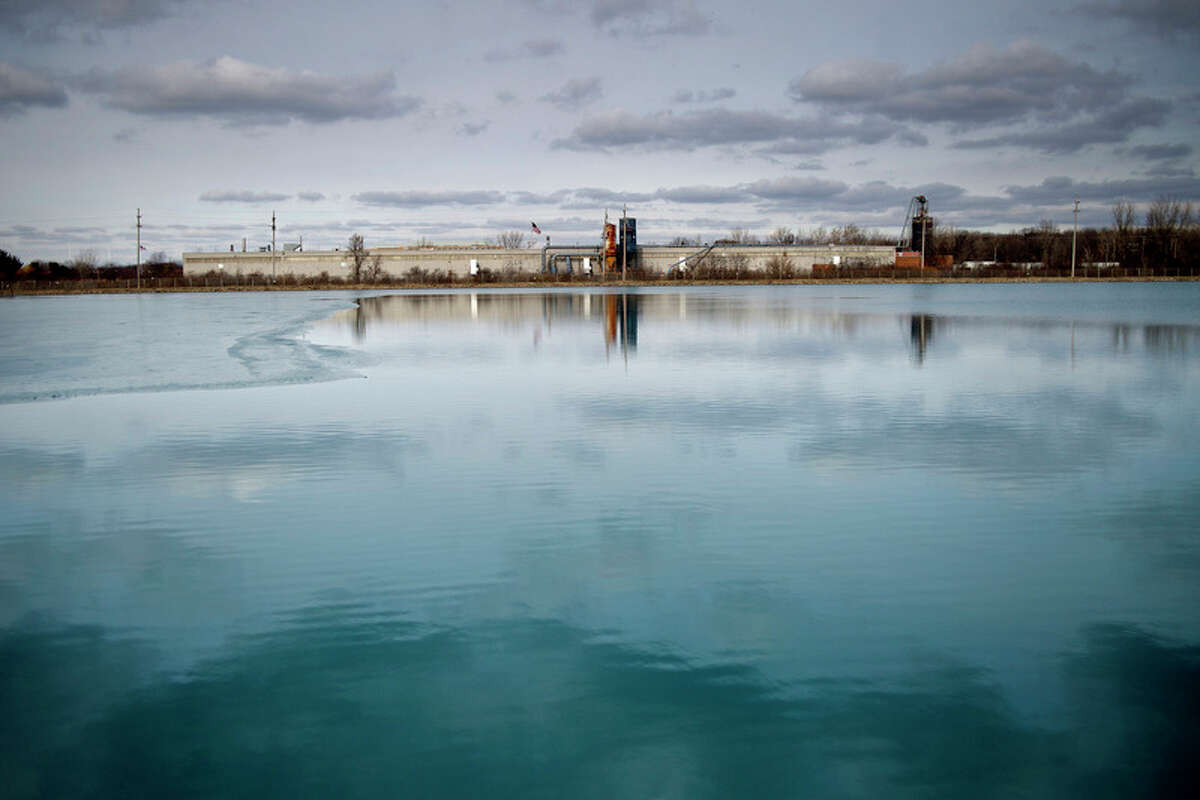 File Photo: Nick King | nking@mdn.net This photo shows an outdoor reservoir on site at the Midland Water Treatment Plant in February 2016.
